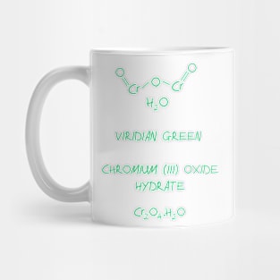 Pigment Molecules Viridian Green Mug